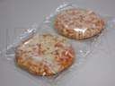 Empacado de pizza congelada en flow pack