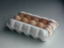 Empacado de pack de huevos en flow pack en film retráctil