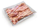 Empacado de cortes de bacon congeladas en termoformado al vacío en film flexible