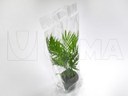 Empacado de plantas con tiesto en bolsa con asa