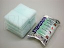Empacado de agrupación de esponjas sanitarias en flow pack