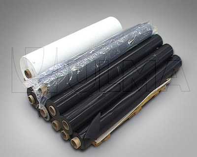 Empacado de bobinas de suelo de PVC en flow pack